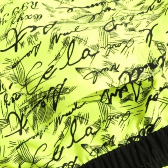 Yellow Individual Handwriting Print Swim Shorts - Picture 6 of 7